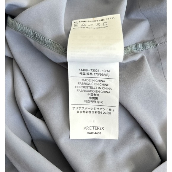 Arcteryx Adventus Comp Polo Mens Small Purple Gray Light Snap Breathable - Picture 7 of 10